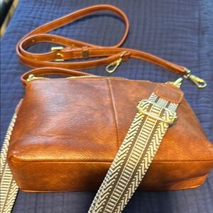 Brown Leather Crossbody Bag